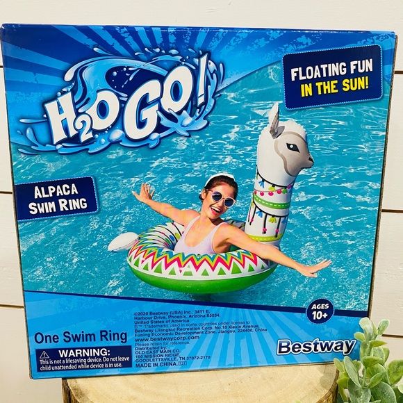 New Alpaca Swim Ring H2O GO Float - Picture 2 of 2